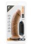 Dr. Skin Silver Collection Dr. Joe Vibrating Dildo With Remote Control 8in - Caramel